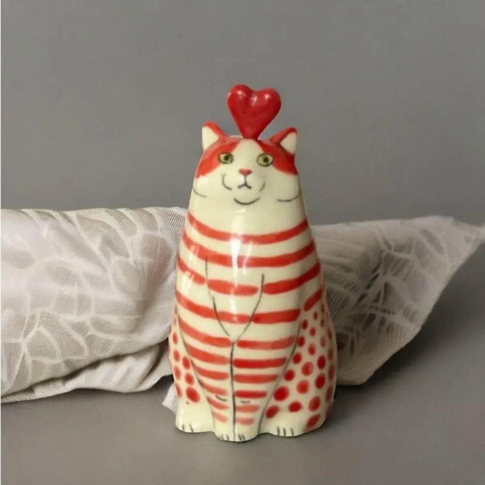 Multicolor Polka Dot Cat Vase Cute Hydroponic Flower Pot Tiny Animal Flower Vase Wedding Decor