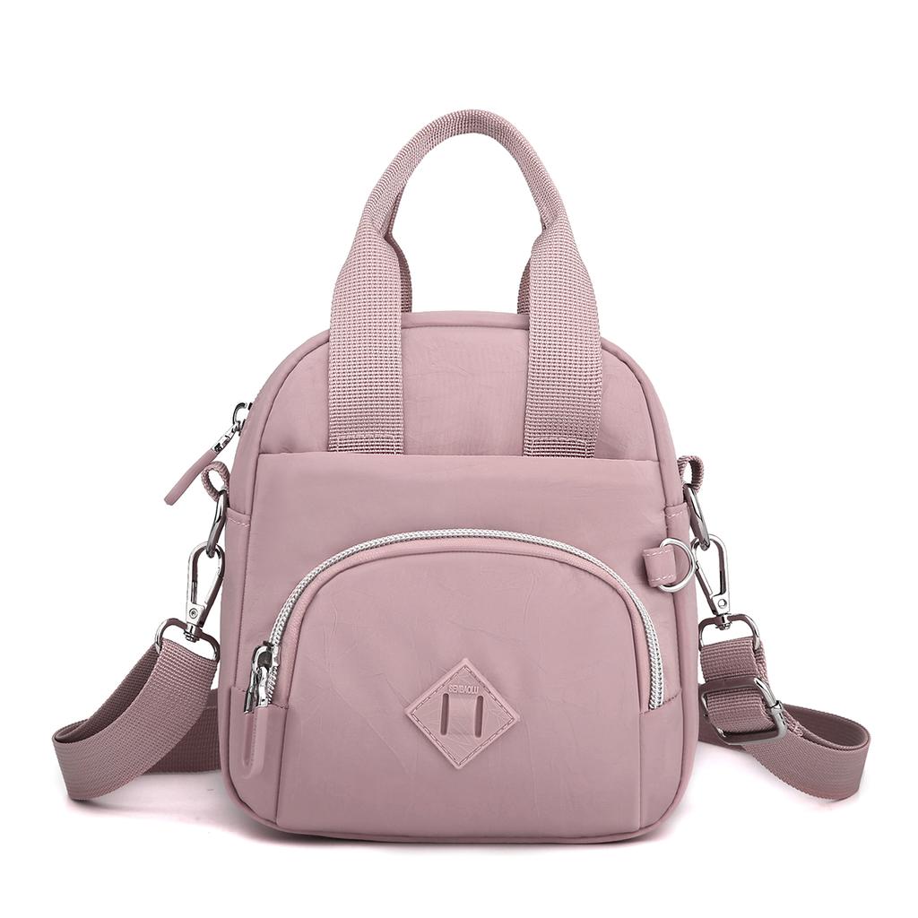 Women's Mini Shoulder Bag Made of Wrinkled Fabric 4 Layers Small Casual Pretty Style Girls Shopping Phone Female Fashion