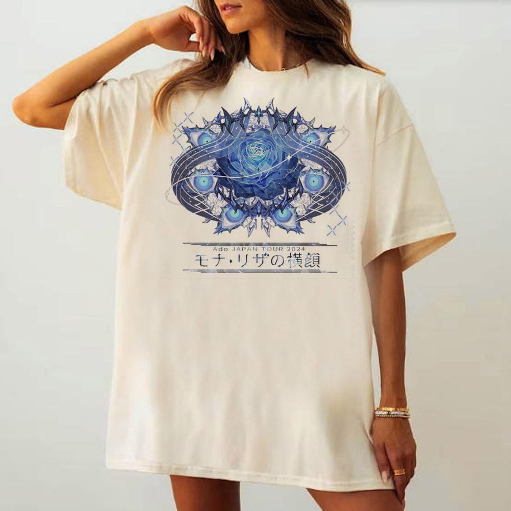 Ado top tees female University Retro Graphic streetwear Trendy Classic tshirt Pastel graphic Pop Culture Colorful 2000s Classic S