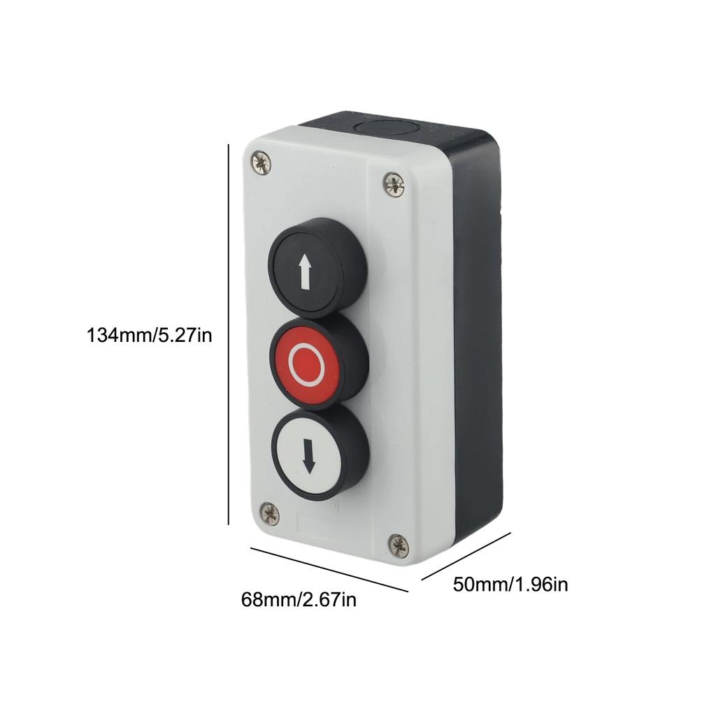 Sleek Design of 3 Position Push Button Switch Control Box with Reset Momentary Function Enhancing User Experience