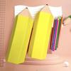Convenient Carry Pencil Shape Bag Easy To Clean Soft Pencil Case Silicone Pencil Case  School Use