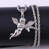 Hot Selling European and American Machine Guns Revenge Angel Necklace Pendant for Men and Women