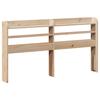 Headboard with Shelves 150 Cm Solid Pine Wood