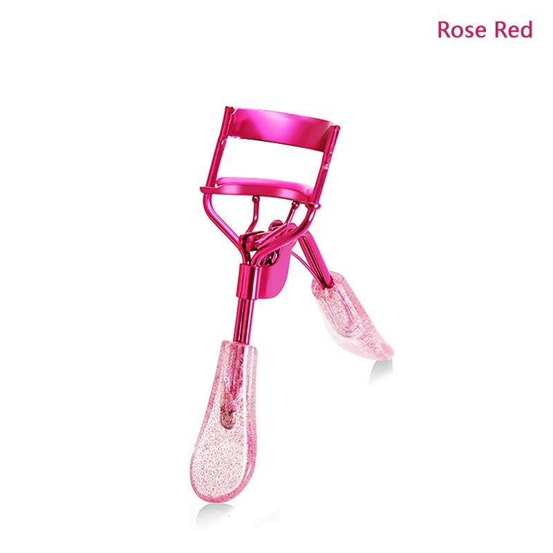 

Щипцы для завивки ресниц, зажим для ресниц, косметический инструмент для красоты, прочная углеродистая сталь с 2 шт., силиконовые сменные подушечки, замок, подарок розы красного