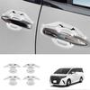 Car Silver Car Exterior Styling Door Handle Bowl Guard Trim Cover Parts For Toyota Alphard 40 Series +
