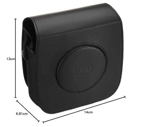 Fujifilm SQ10 Camera Case, Black Leather, for Hybrid Instant Camera "instax SQUARE SQ10" (Product Code: 353549)
