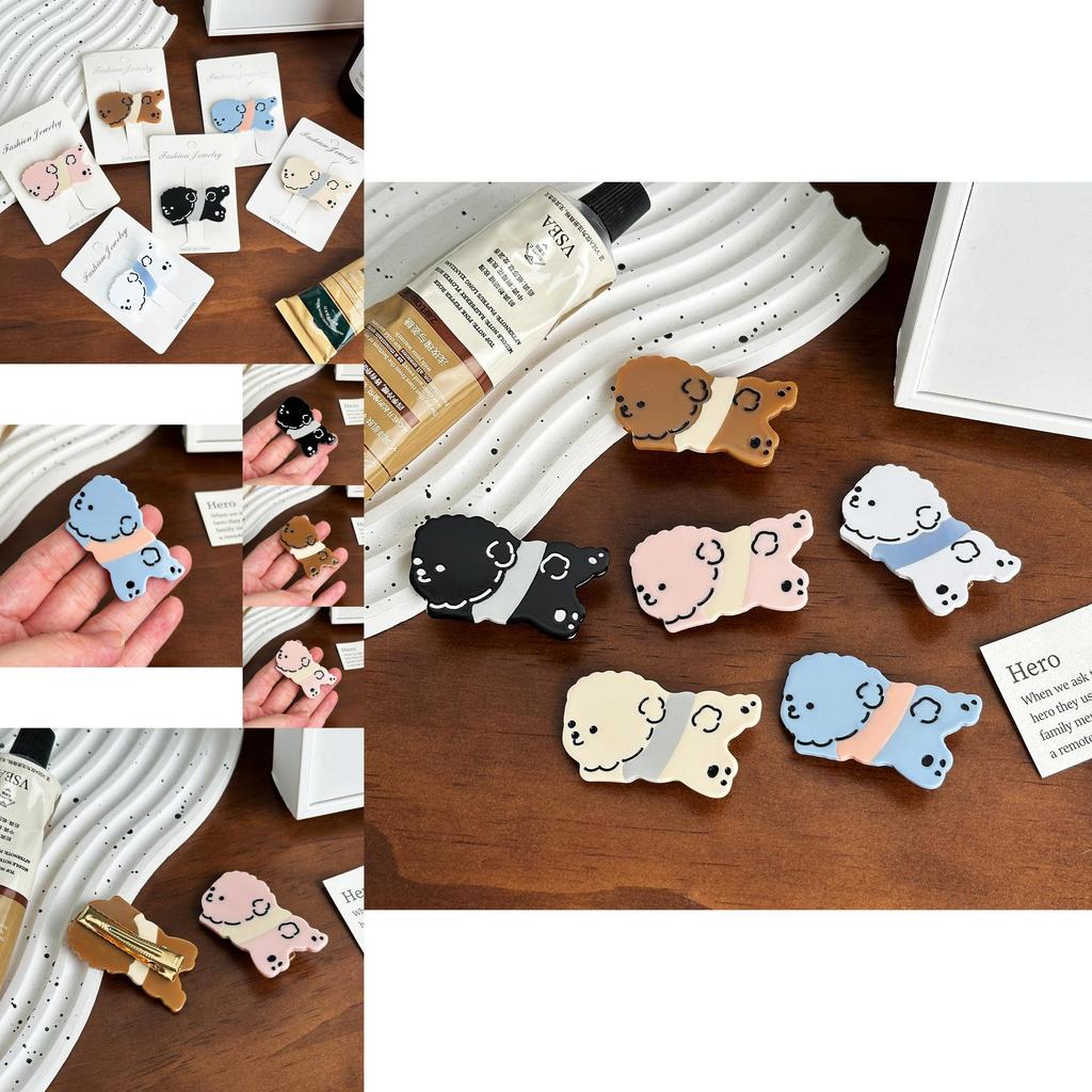 Adorable Dog Themed Cute Doodle Hair Claw Clip For Women Fashion Accessory Collection