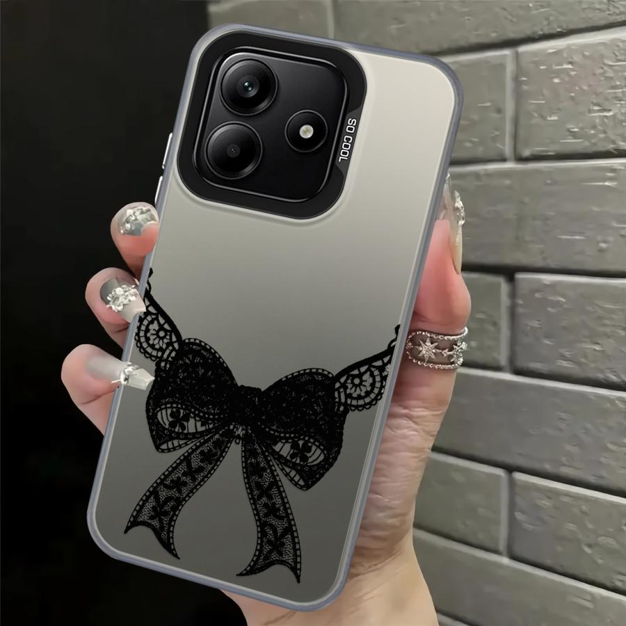 

Задняя крышка-чехол для телефона для Xiaomi Redmi Note 14 11s Note 13 Pro Plus 12s 11 12 Pro Ретро Черное Кружево Redmi Note 12 Pro 4G