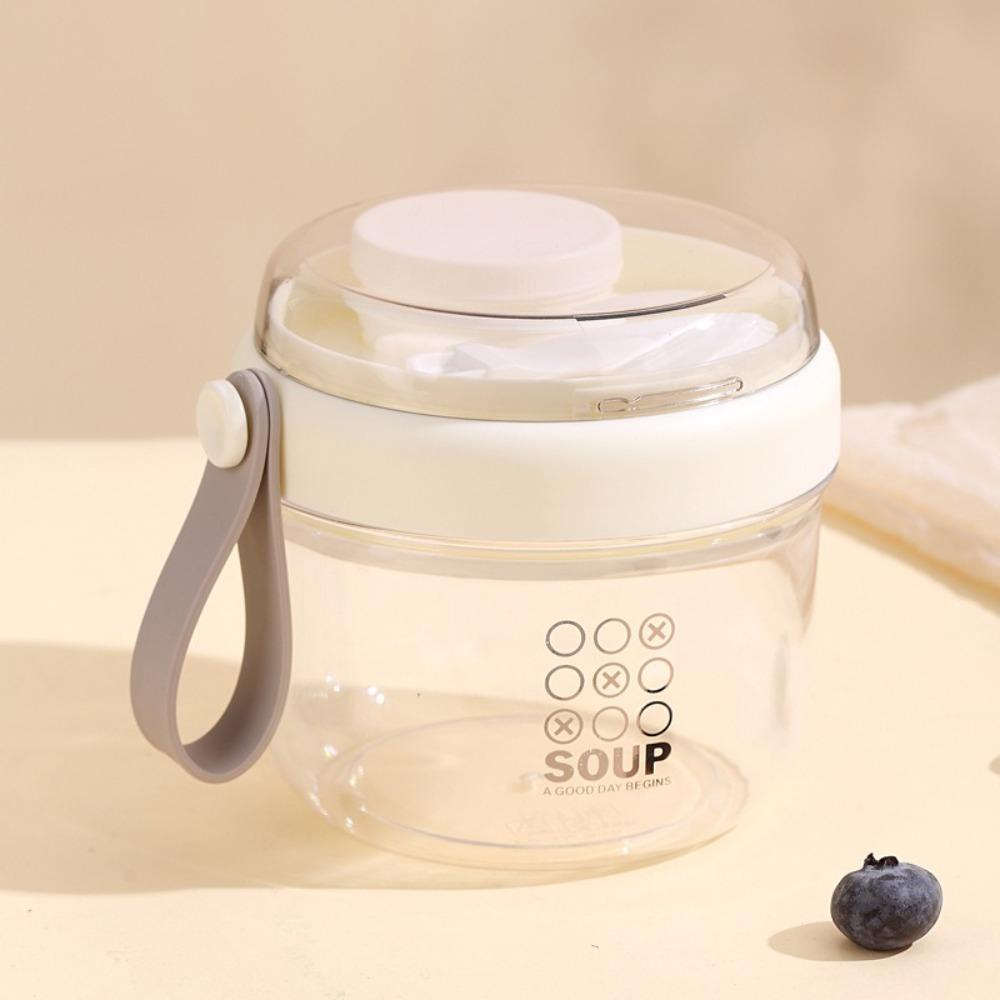 650ml Salad Containers Portable Overnight Oatmeal Cup Reusable Yogurt Cups  for Meal Prep