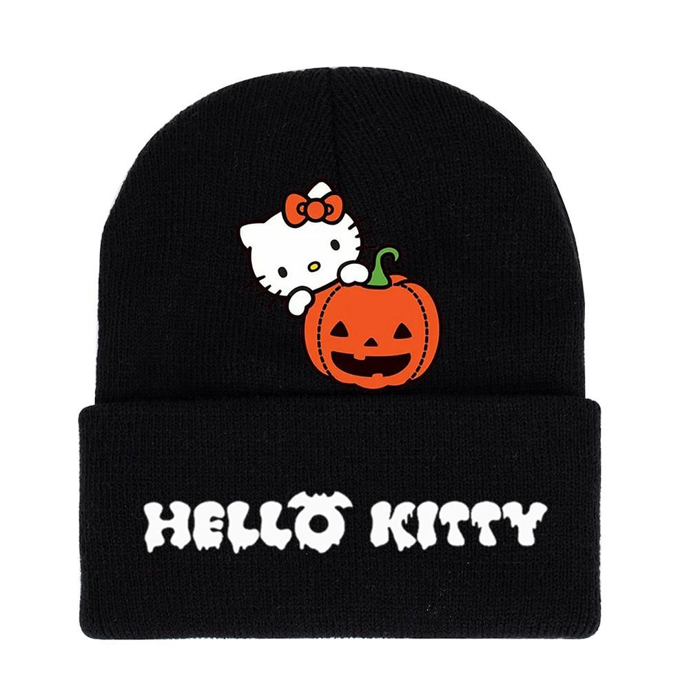 Halloween Printed Knit Cap For Winter Teens And Cartoon Enthusiasts
