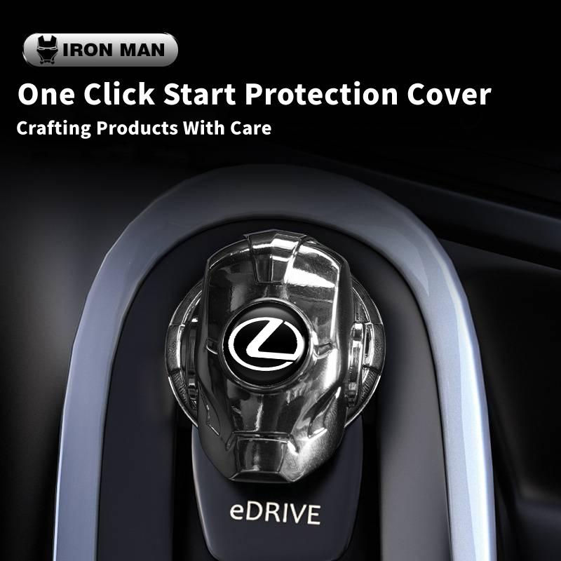 CKU5 Car One-Touch Start Cover Ignition Switch Button Protector Case Interior For Lexus CT200h ES250 ES300h IS250 IS200 GS300 GS460