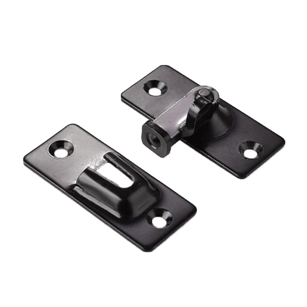 Door Lock Guard Latch Bolt 90 Degree Steel Toggle Latch Sliding Barn Door Lock Wine Cabinet Closet Right Angle Lock Hardware