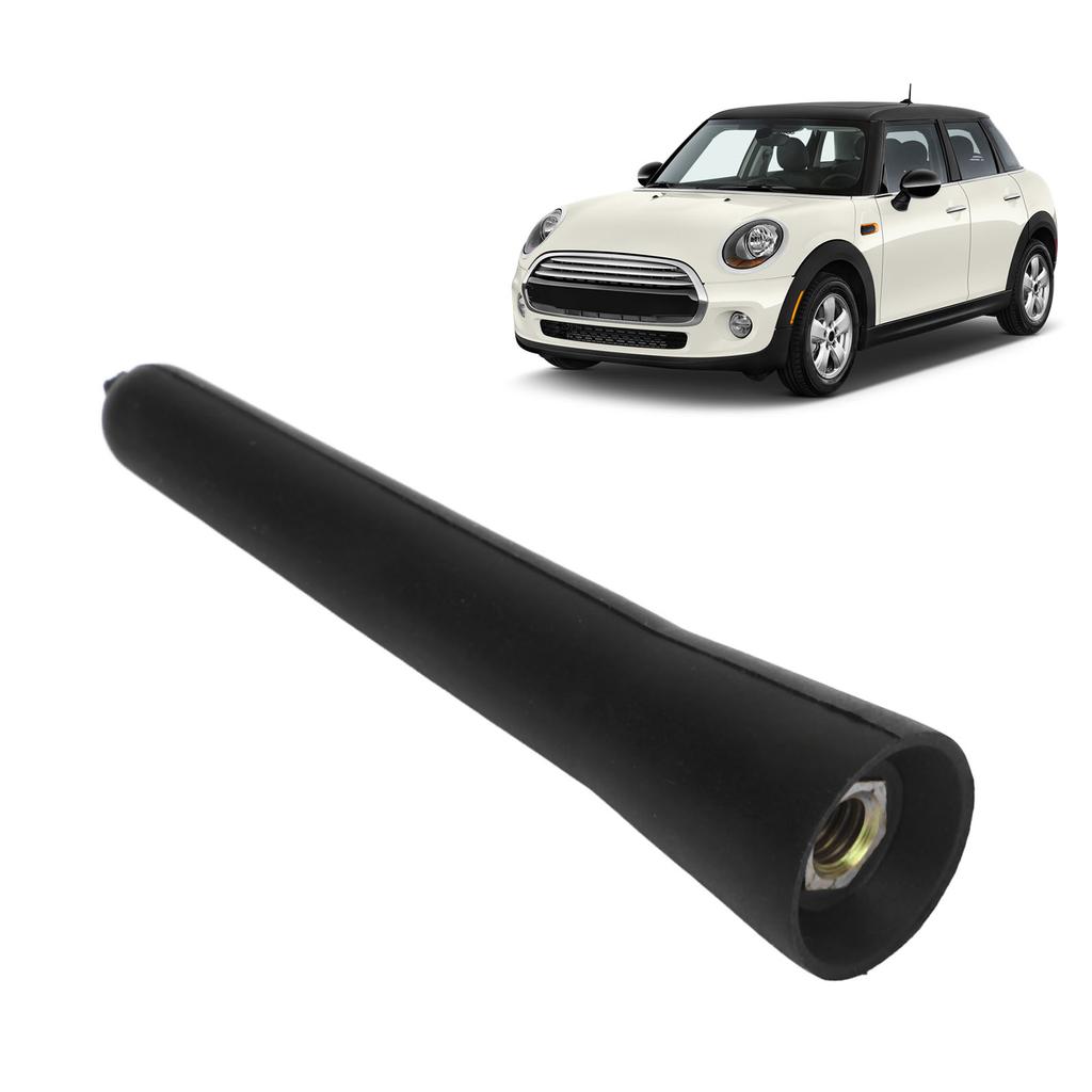 2.5in Rubber Roof Mount Short Antenna Short AM FM Radio Antenna Mast Replacement for Cooper