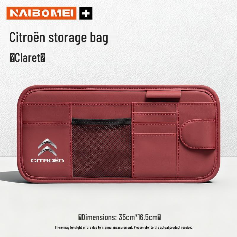 

Citroen Sun Visor Glasses & Card Holder for C3 Picasso, C4 Aircross, C5 Aircross, C6