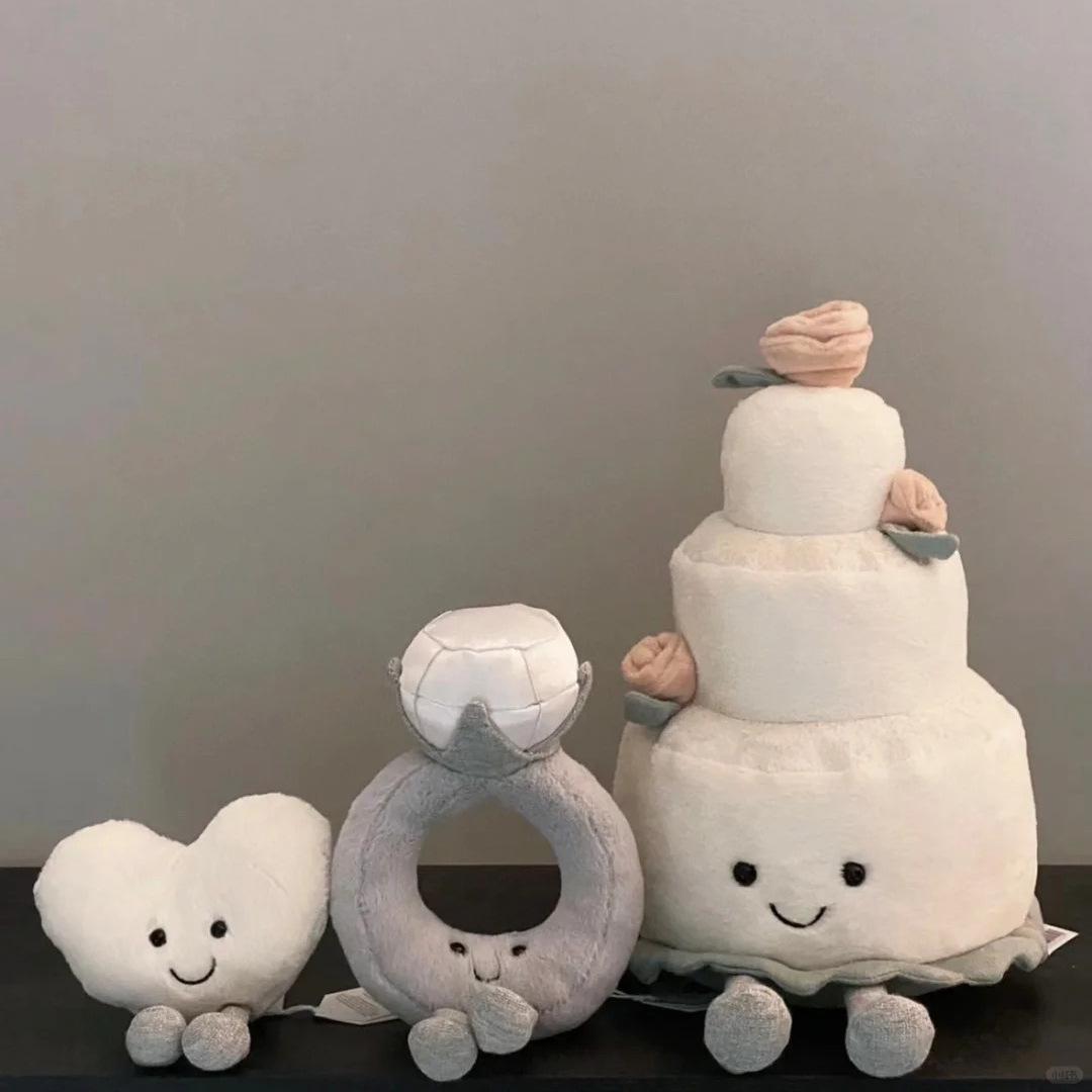 

Rainbow Cake Diamond Ring Jellycat Plush Doll - Подарок на День святого Валентина