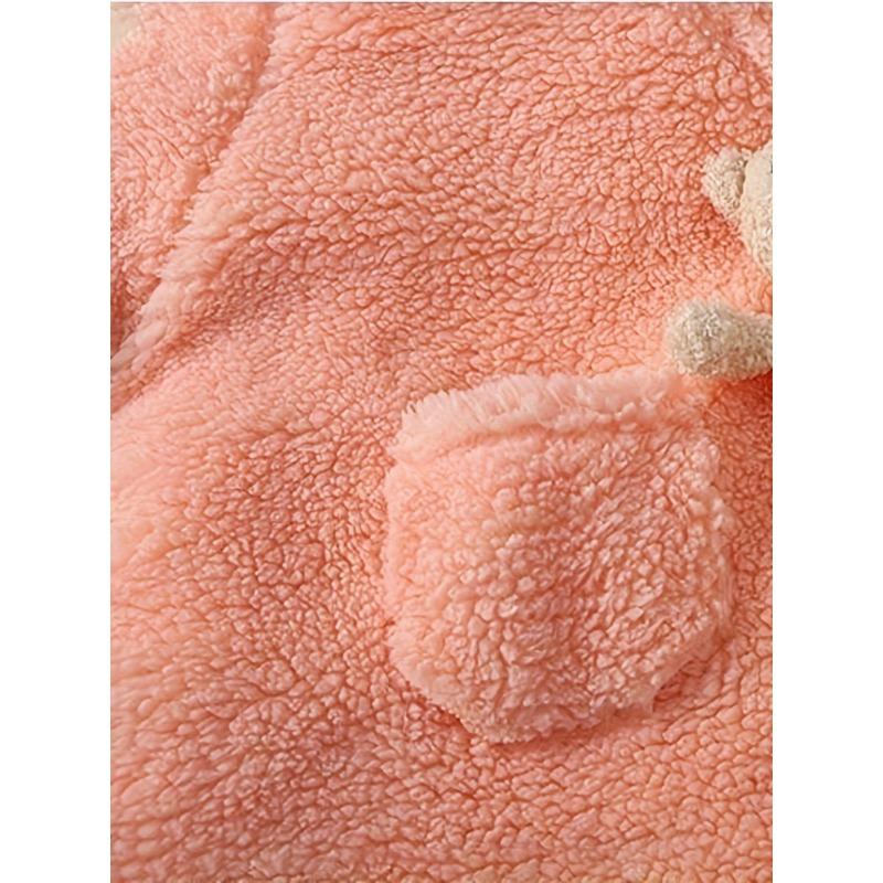 [Warmer Jumpsuit] Warmer Jumpsuit mit Kapuze, Baby Winterkleidung | Neugeborenes Baby Bär Dekor, Babykleidung für Jungen und Mädchen