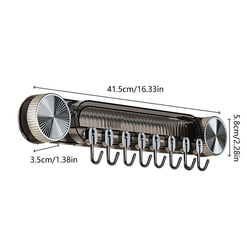 Plastic Suction Cup Hangers Rack Hanging Hook For Cutlery And Cooking Items Simple Installation Storage Rack