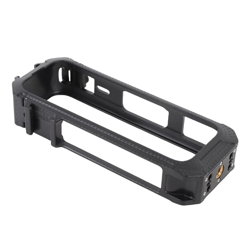 Cage Protective Frame Fit for Insta360 X5 Action Camera Magnetic Frame Cage with 1 4in Thread Hole Cold Shoe Mount Black