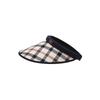 Daks Navy Check Wide Brim Sun Cap Dbhe4e101n2