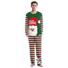 Set Pijamale de Cuplu de Crăciun 2024: Top cu mâneci lungi și gât rotund pentru bărbați și femei cu pantaloni de trening