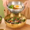Stainless Steel Meal Prepping Bowl Easy To Clean Serving Bowls Reusable Salad Bowl Practical Mixing Bowl for Salad
