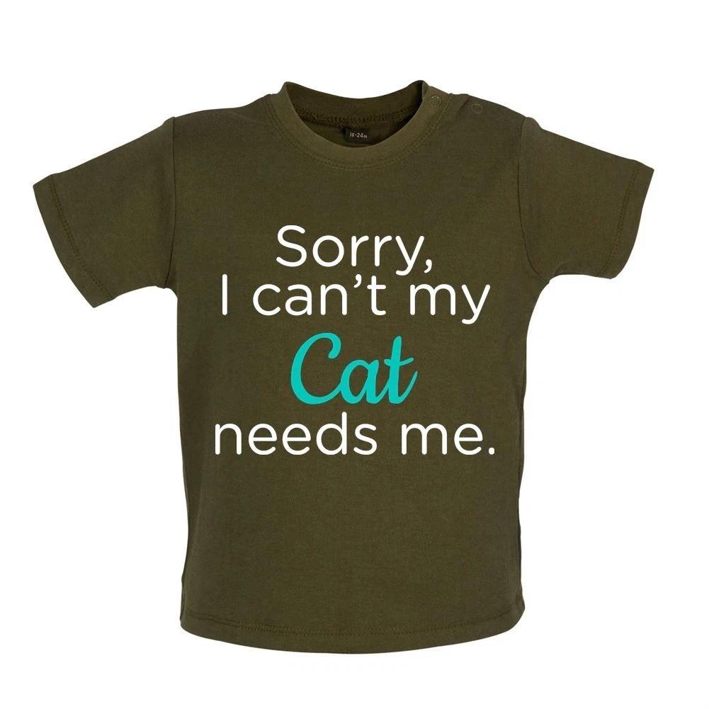

Sorry I Can t My Cat Needs Me - Baby/Romper - Pet Love 110