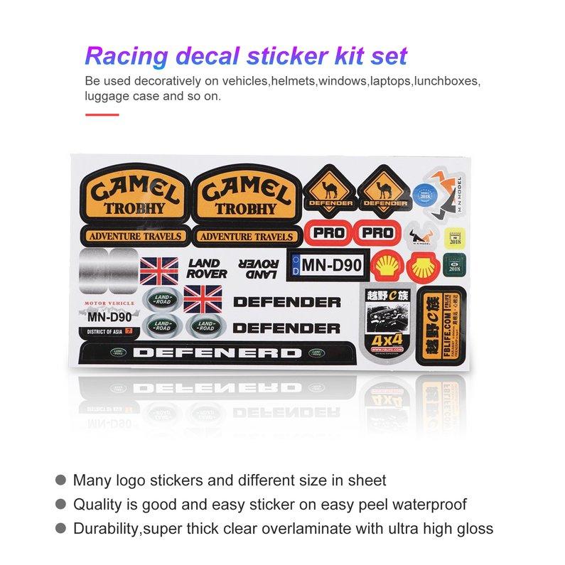 Micro Sponsor Logo Racing Aufkleber Decal Sticker Sheet für WPL&MN Auto Crawler Micro Sponsor Logo Racing Aufkleber Decal Sticker Sheet für WPL&MN Auto Crawler