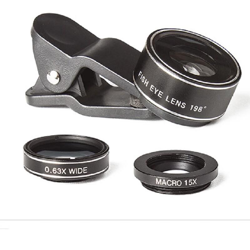 Kun Guang Universal 3-in-1 Mobile Phone Lens Kit Universal Fit