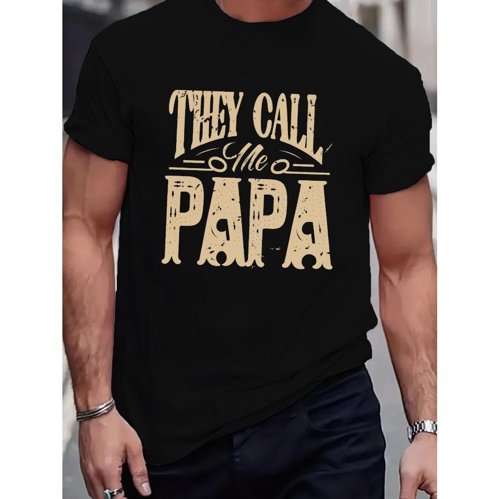 

European sizes Papa Vintage Men s Casual Grew Neck Short Sleeve T-Shirt for Summer, PLUS SIZE 4XL чорний