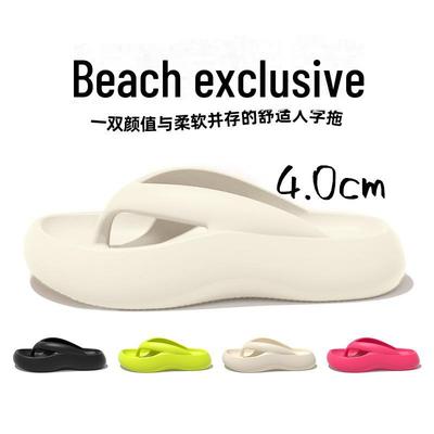 2025 Damen-Flip-Flops mit dicker Sohle und rutschfester Sohle: Stylische Strand- & Outdoor-Sandalen