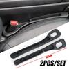 2Pcs Car Seat Gap Filler Organizer PU Waterproof Universal Car Seat Gap Anti-leak Stopper Strip 2Slot Seat Gap Storage Organizer