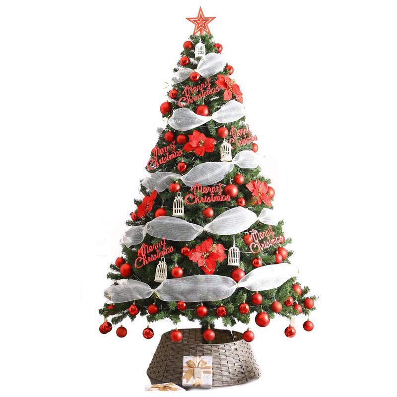 Densely Packed Artificial Christmas Tree