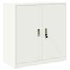 Storage Cabinet 2 pcs White 90 x 40 x 160 cm Steel