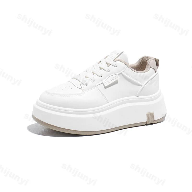 Fashion 2025 New White Chunky Sneakers Women Platform Sports Shoes Ladies Casual Tennis Female Vintage Design Footwear Zapatillas Mujer