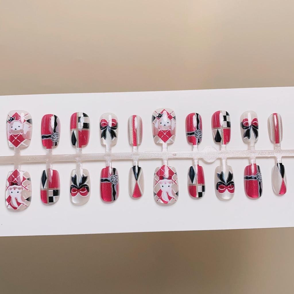 Exquisite Cat's Eye Wearable Nails - Sweet and Spicy Girl Style False Nails