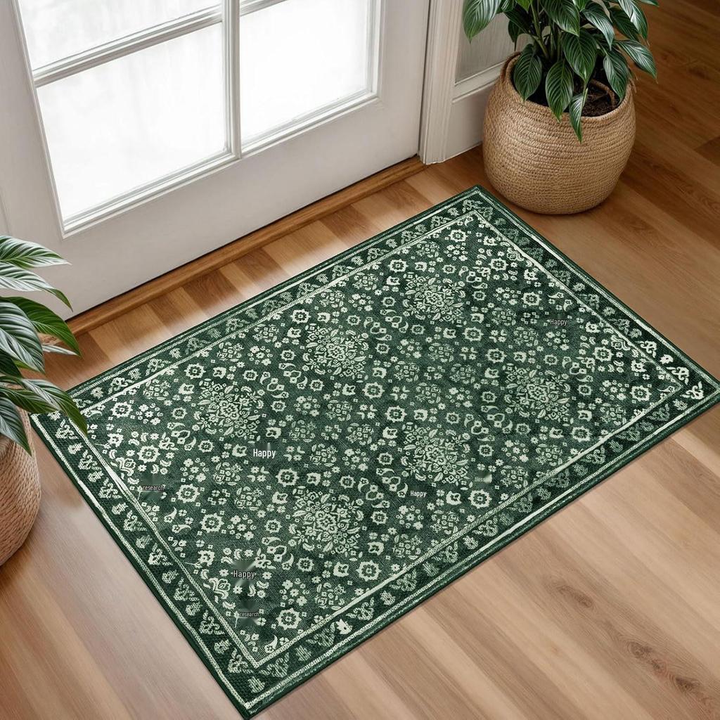 American Retro Dustproof Entryway Door Mat - Dirt-Resistant Foot Mat