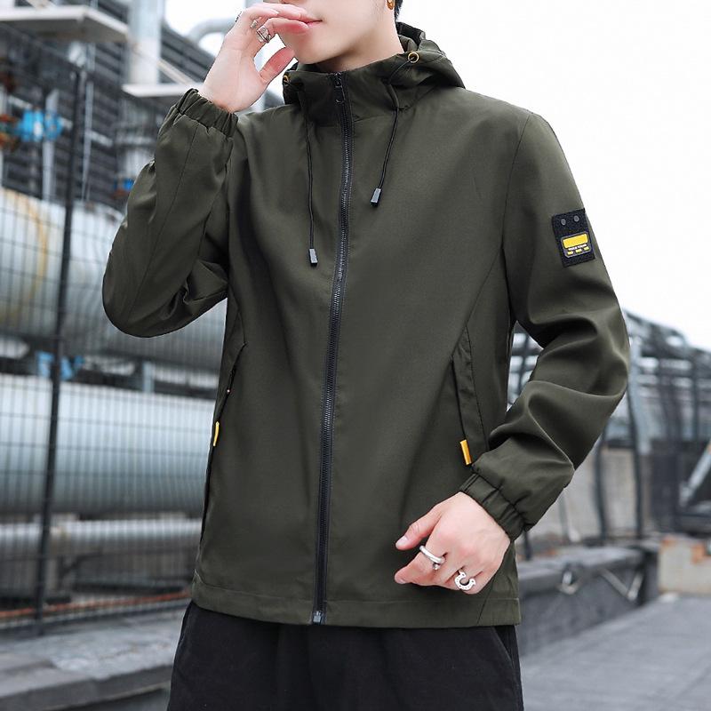 Men's Jacket Autumn and Winter Thickened Velvet Brand Trendy Handsome Casual Tops Young Men's Clothing