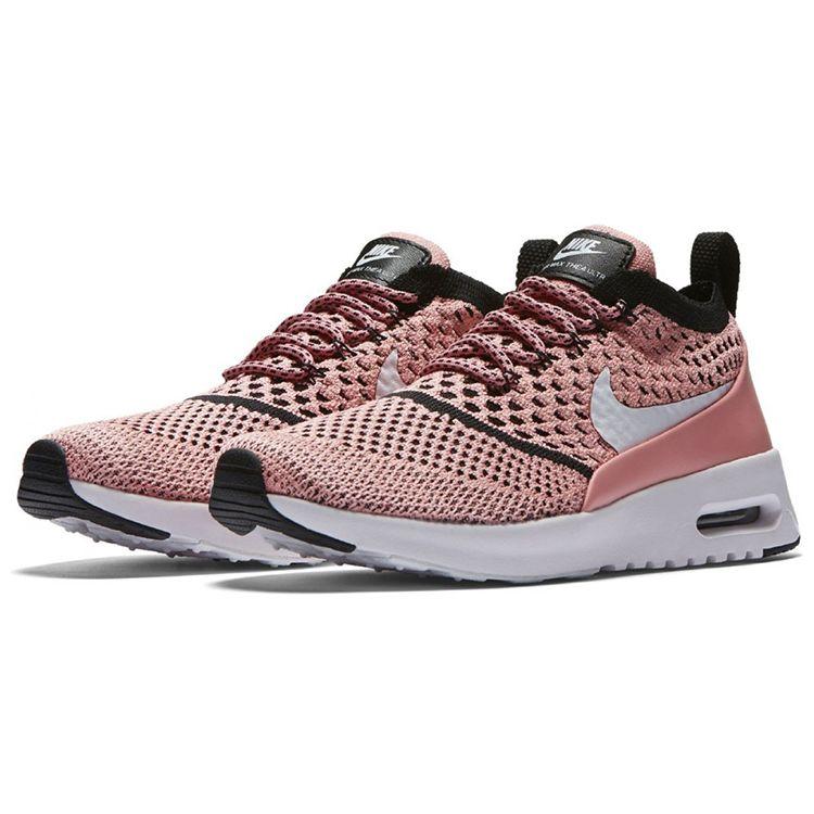 Nike  Air Max Thea Ultra Flyknit Bright Melon Women Sneakers Pink White-Black 881175-800