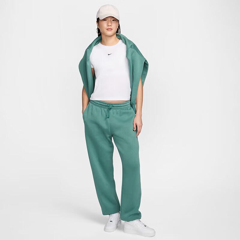 NIKE Spring And Summer Women's Short-Sleeve Round Neck T-Shirt, Sports Casual, Slim-Fit FV5509-100, White
