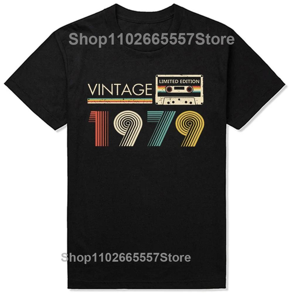 Made In 1979 Limited Edition 45 Years Of Being Awesome T Shirts Gifts Cotton Summer Tees Tops Unisexs Short Sleeve Tshirt