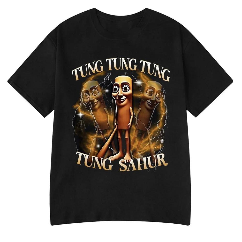 ZX TEE Italian Brainrot Tralalero Tralala Tung Tung Tung Sahur Bombardiro Crocodilo Funny Meme T-Shirt Men Women Cotton Tees Y2k Tops