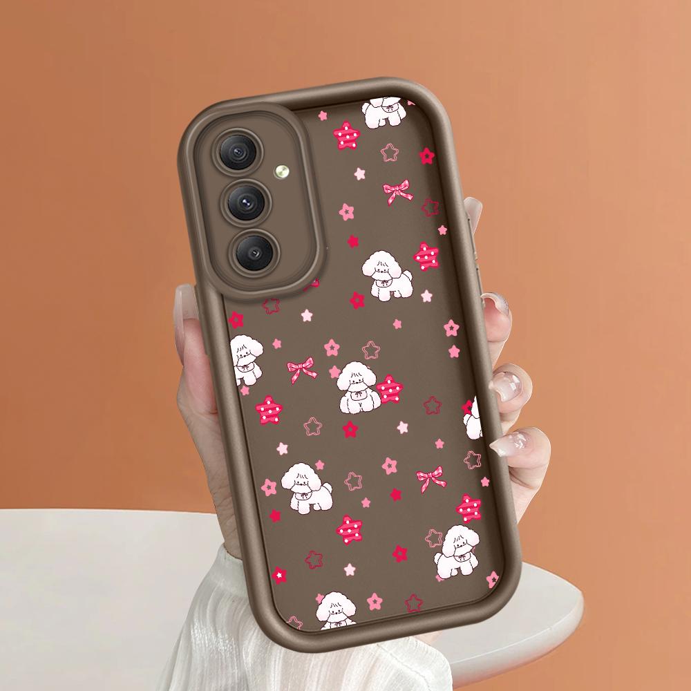 

Мягкий силиконовый квадратный чехол с рисунком лестницы для телефона, полное покрытие, противоударный защитный резиновый чехол для камеры для Samsung Samsung S20 FE коричневый