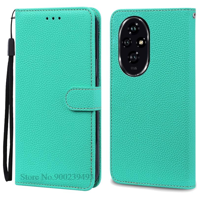 For Honor 200 Case Honor 200 Pro Case Silicone Pu Leather Wallet Case For Honor 200 5G Phone Case For Honor 200 Pro Cover Fundas