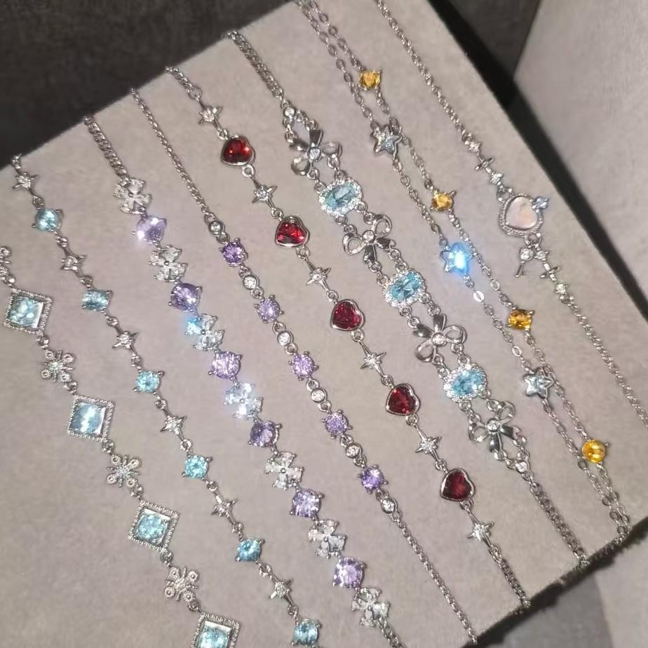 Korean Double-Layer Zircon Bow Bracelet: Chic Luxury Jewelry for Women