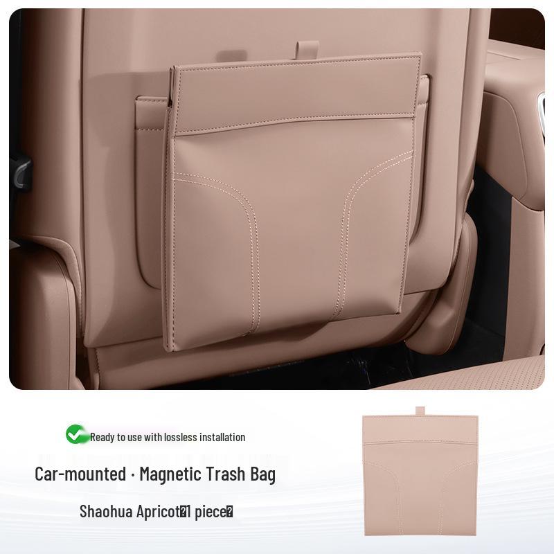 Magnetic Car Seat Back Trash & Storage Bag Organizer