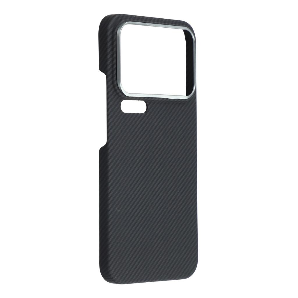 For Xiaomi 17 Pro Max Magnetic Case Aramid Fiber 600D Fine Texture Phone Cover Metal Lens Frame