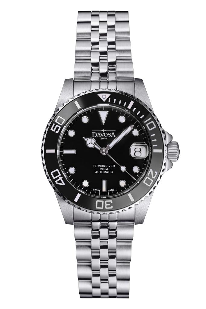 Davosa Ternos Medium Amaranto Automatik Schweizer Silberuhr, Made, 166.195.05, Herren,