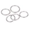 5Pcs 304 Grade Stainless Steel Round O Rings Multi Purpose Seamless Welding O Ring for Yoga Rings Hammock Sailing