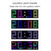 Colorful Display LED Alarm Clock Electronic Digital Clock Voice Control 12/24H 2 Alarms Countdown Wall Table Desk Clock