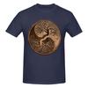 Unisex Tree Of Life Yin Yang Spiritual Natural Balance T Shirt Streetwear Oversized Cotton Crewneck Custom Sleeve Unisex Tshirt